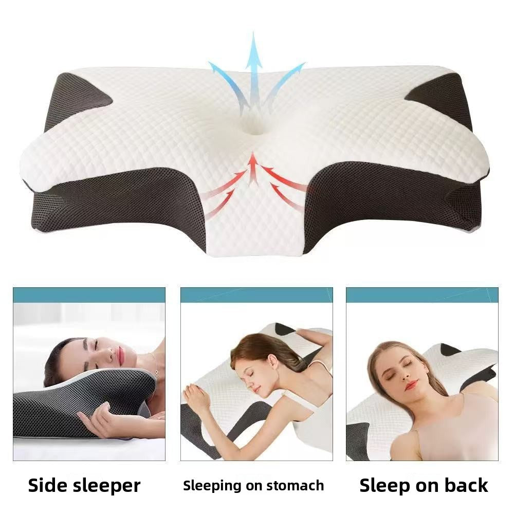 Butterfly-shaped horn neck pillow